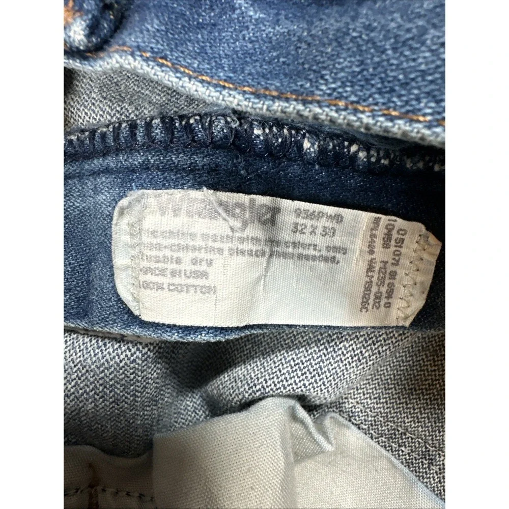Wrangler Jeans Mens 32x28* Blue Denim Straight Leg 936PWD Cowboy Western Pants